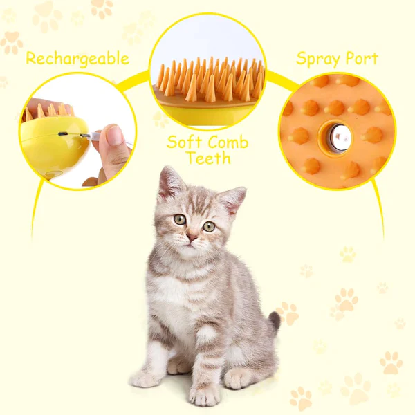 Brosse à vapeur multifonctionnelle pour un toilettage parfait de votre animal