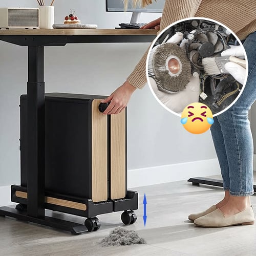 Support d'ordinateur avec roues pour boîtier d'ordinateur