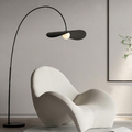 Lampe de sol en fer et acrylique fait main Wabi Sabi