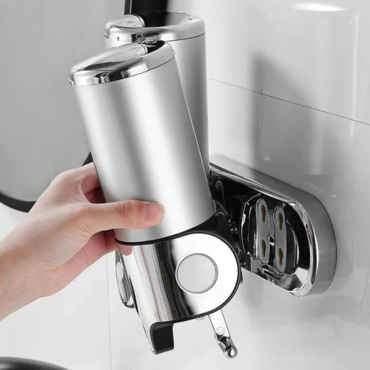 Distributeur de savon en acier inoxydable mural
