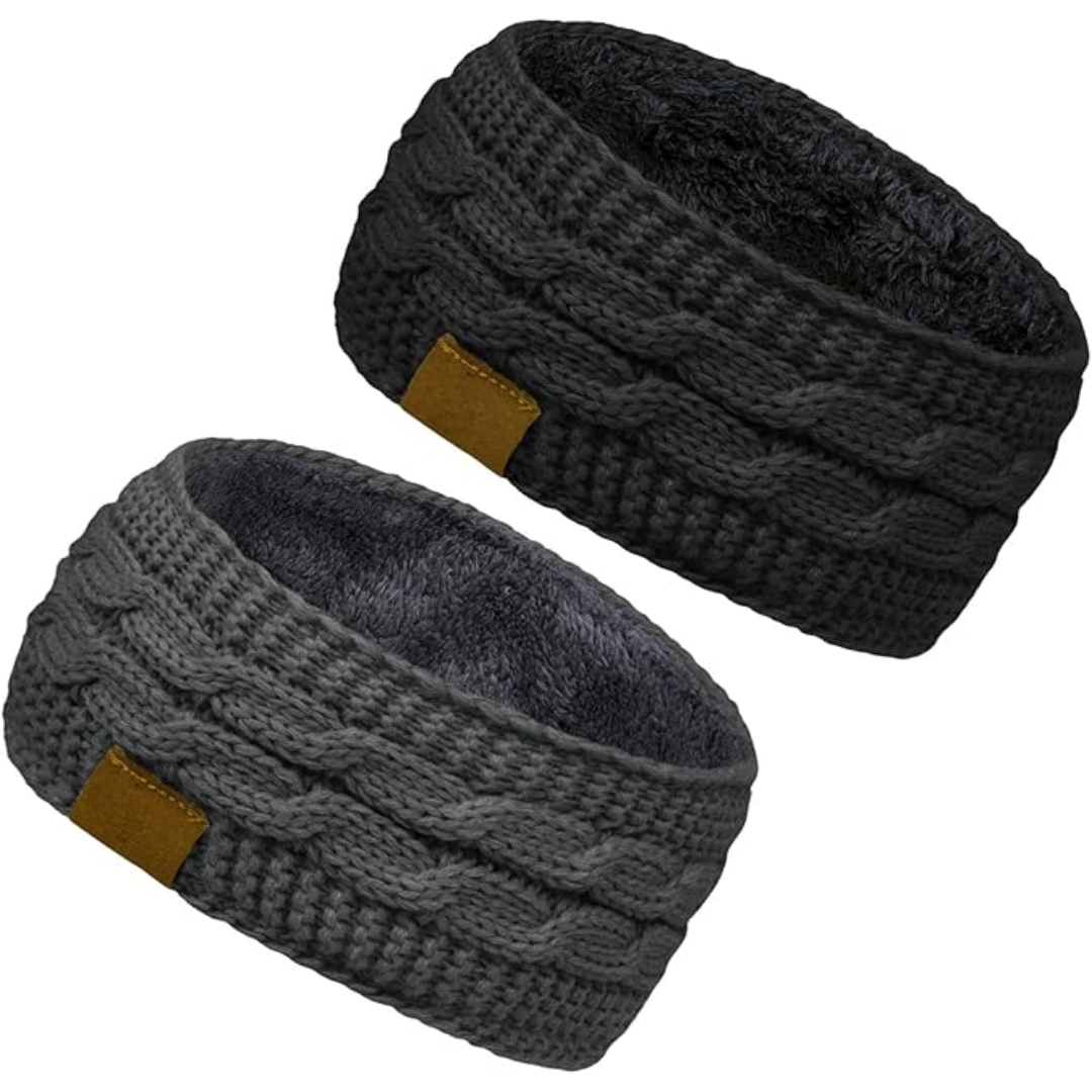 Bandeau en Tricot Chaud avec Doublure en Fleece - Cathryn