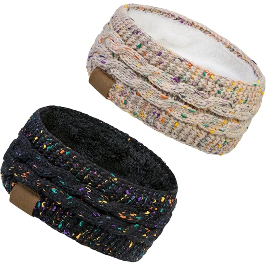 Bandeau en Tricot Chaud avec Doublure en Fleece - Cathryn