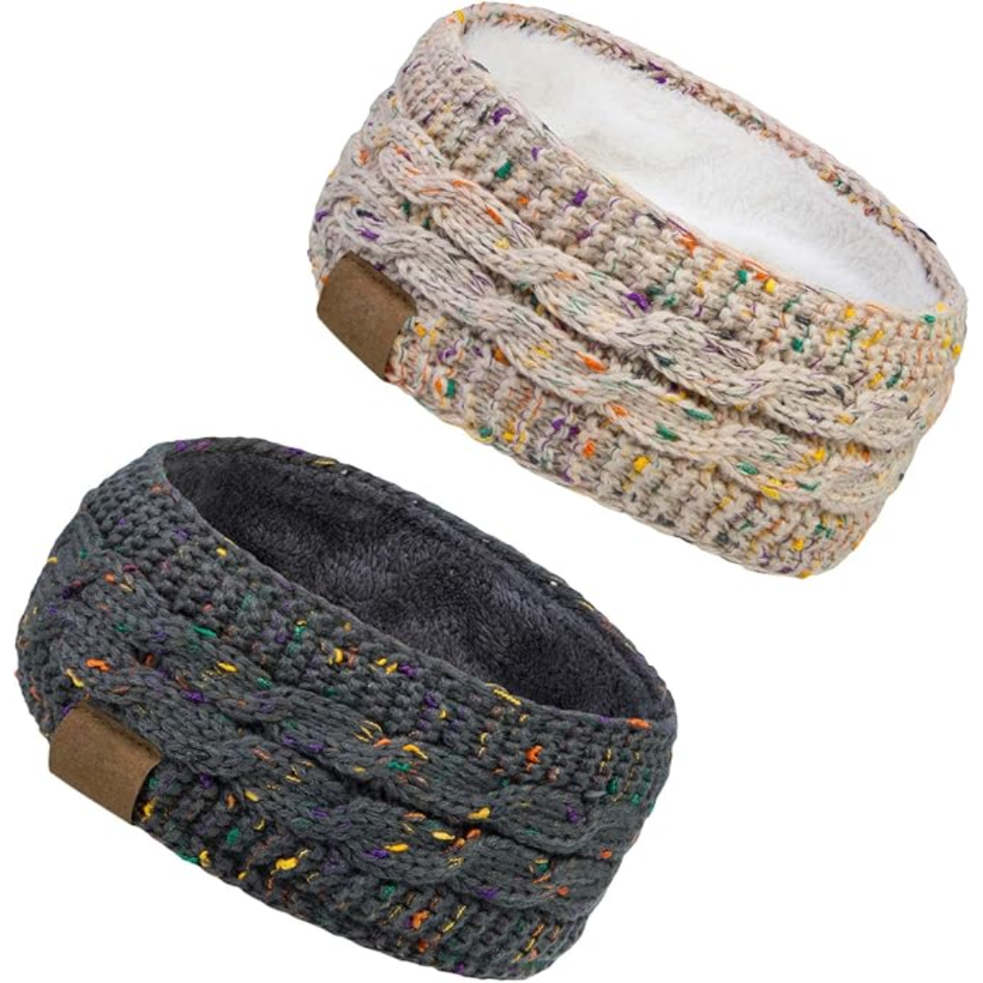 Bandeau en Tricot Chaud avec Doublure en Fleece - Cathryn