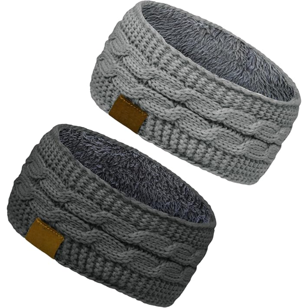 Bandeau en Tricot Chaud avec Doublure en Fleece - Cathryn