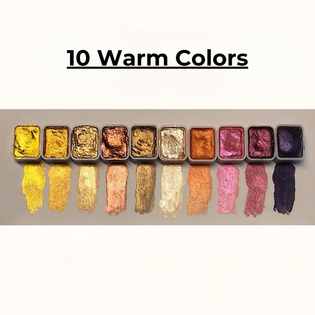 Aquarelle nacrée – Brillance intense et teintes radieuses