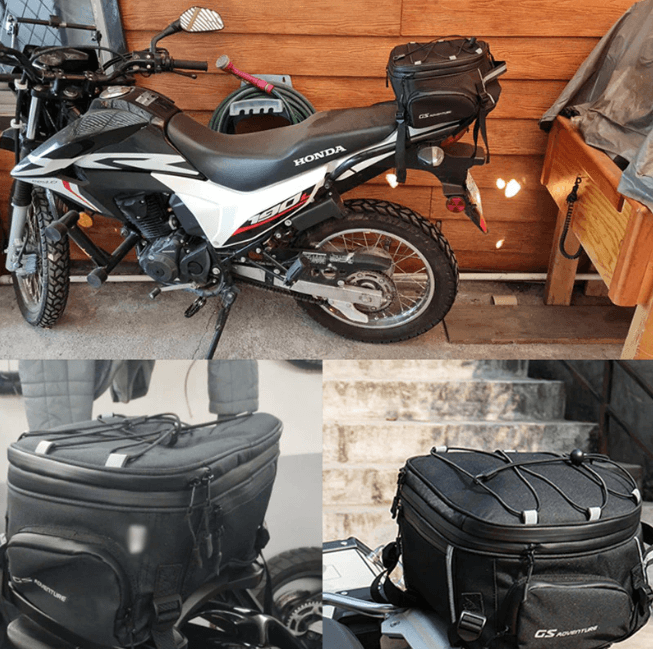Sac de Moto Résistant à l'Eau avec Plusieurs Compartiments