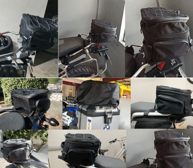 Sac de Moto Résistant à l'Eau avec Plusieurs Compartiments