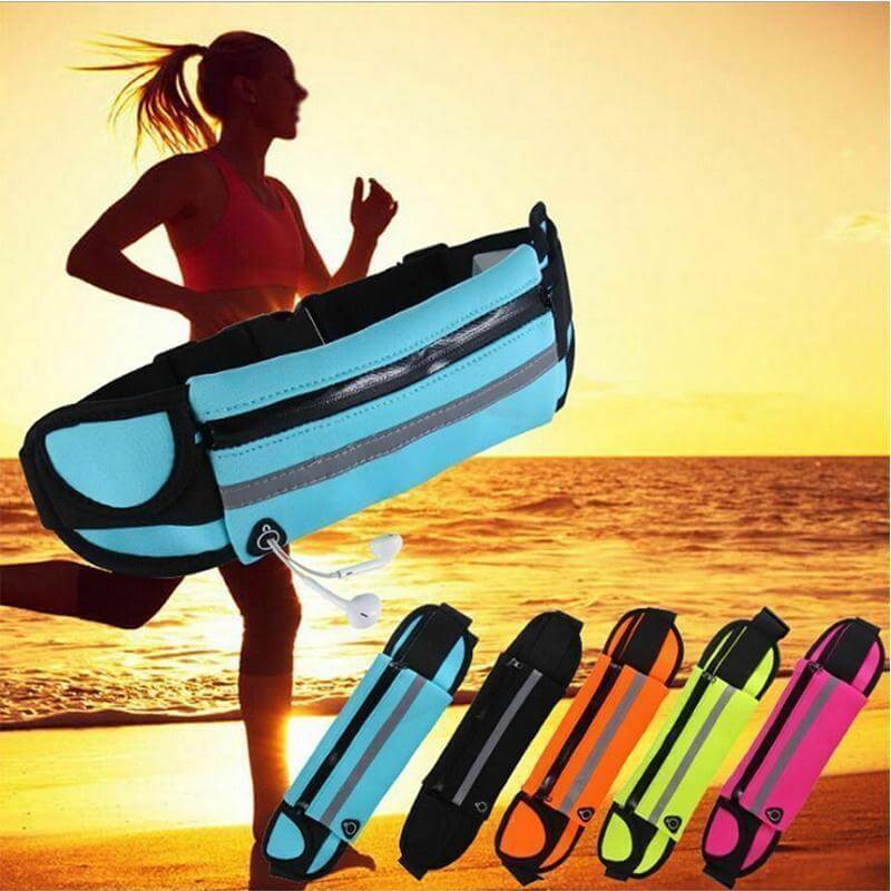 Ceinture de course résistante à l'eau – Pack de stockage de fitness et de voyage 1+1 GRATUIT