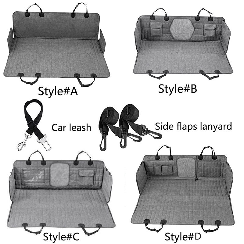 Housse de Siège de Voiture Étanche pour Chien avec Fenêtre en Maille