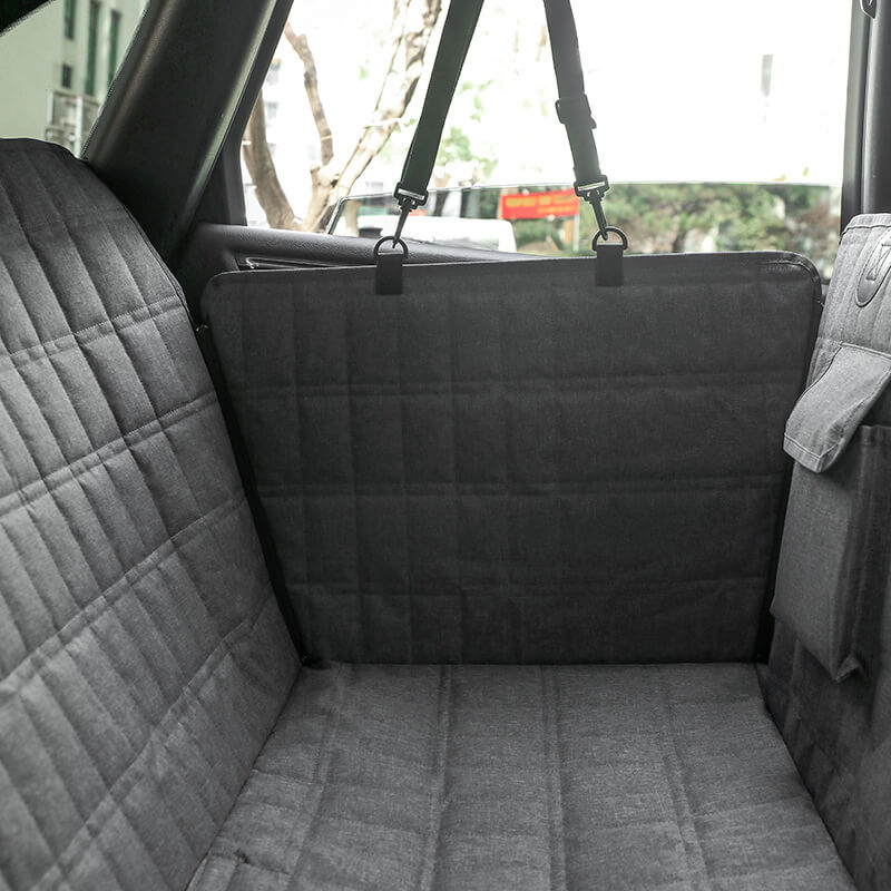 Housse de Siège de Voiture Étanche pour Chien avec Fenêtre en Maille