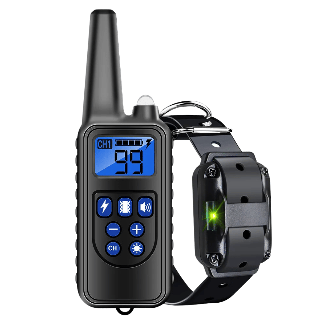Collier de Dressage Étanche pour Chien avec Télécommande (800m)