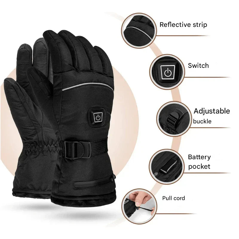Gants Chauffants Électriques Étanches - HeatGuard