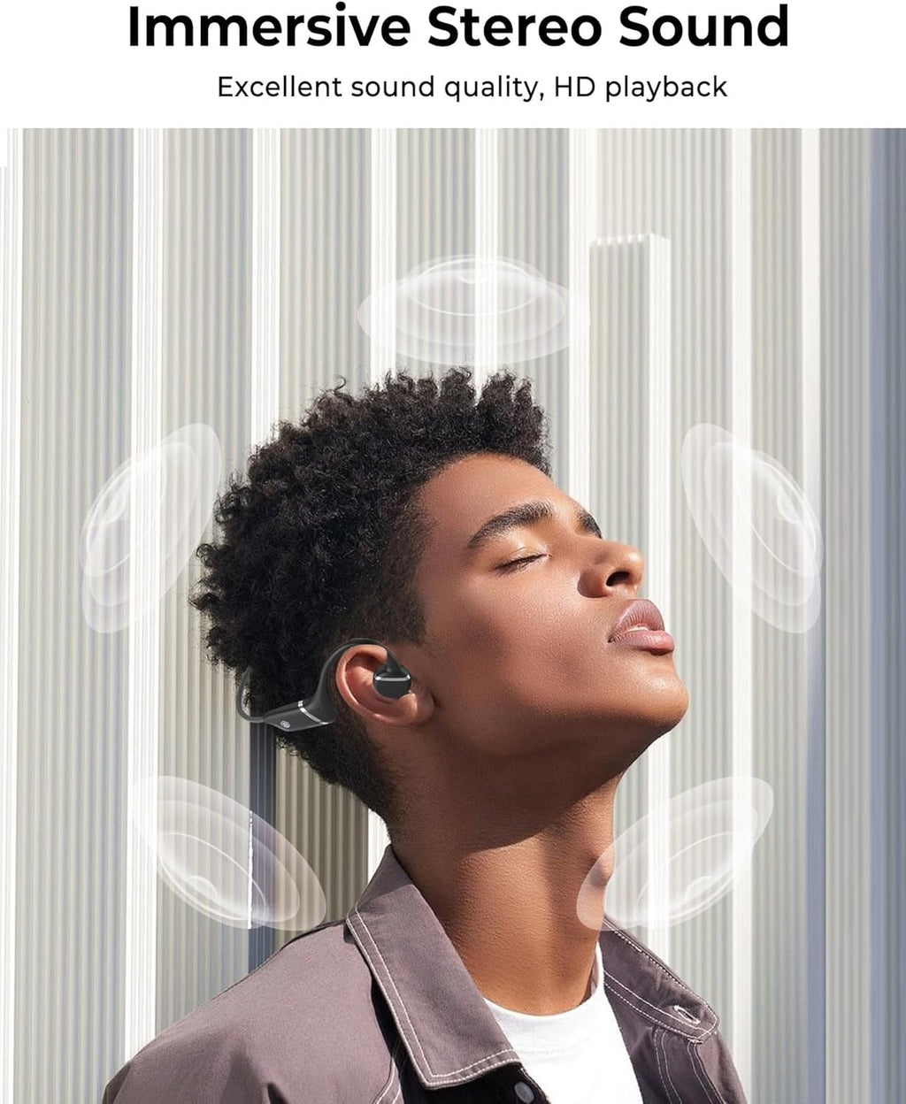 Casque sans fil étanche à oreilles ouvertes pour une utilisation active