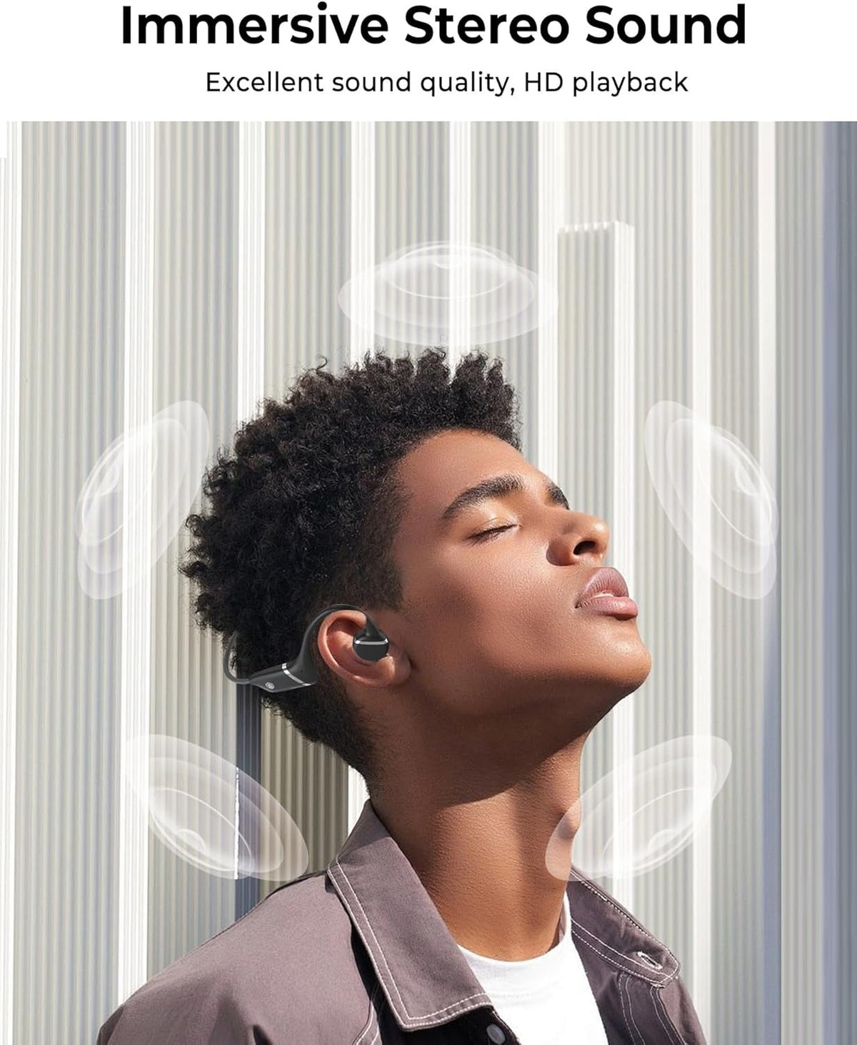 Casque sans fil étanche à oreilles ouvertes pour une utilisation active