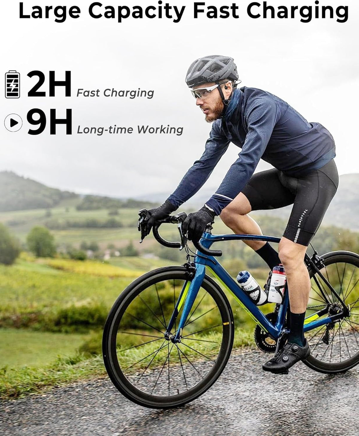 Casque sans fil étanche à oreilles ouvertes pour une utilisation active