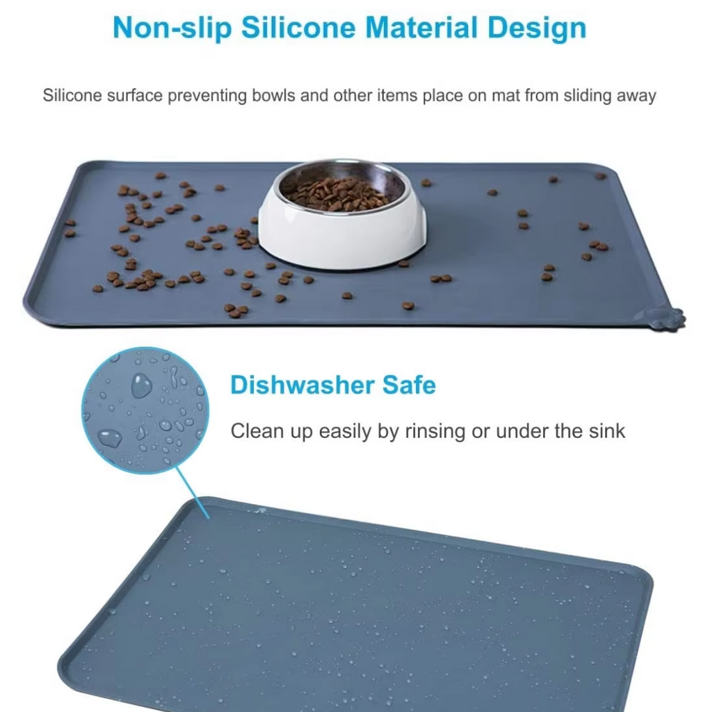 Tapis de Nourriture Étanche pour Animaux - Protégez Vos Sols Maintenant !
