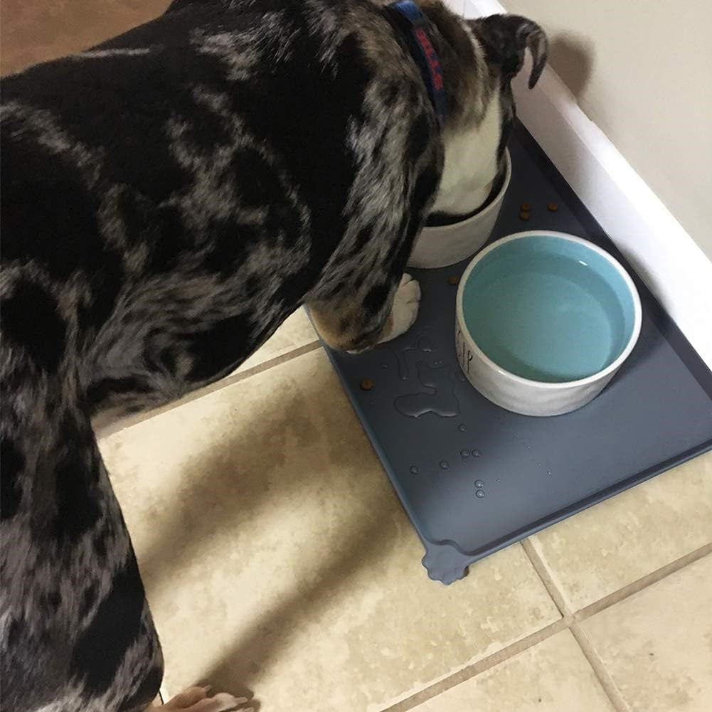 Tapis de Nourriture Étanche pour Animaux - Protégez Vos Sols Maintenant !