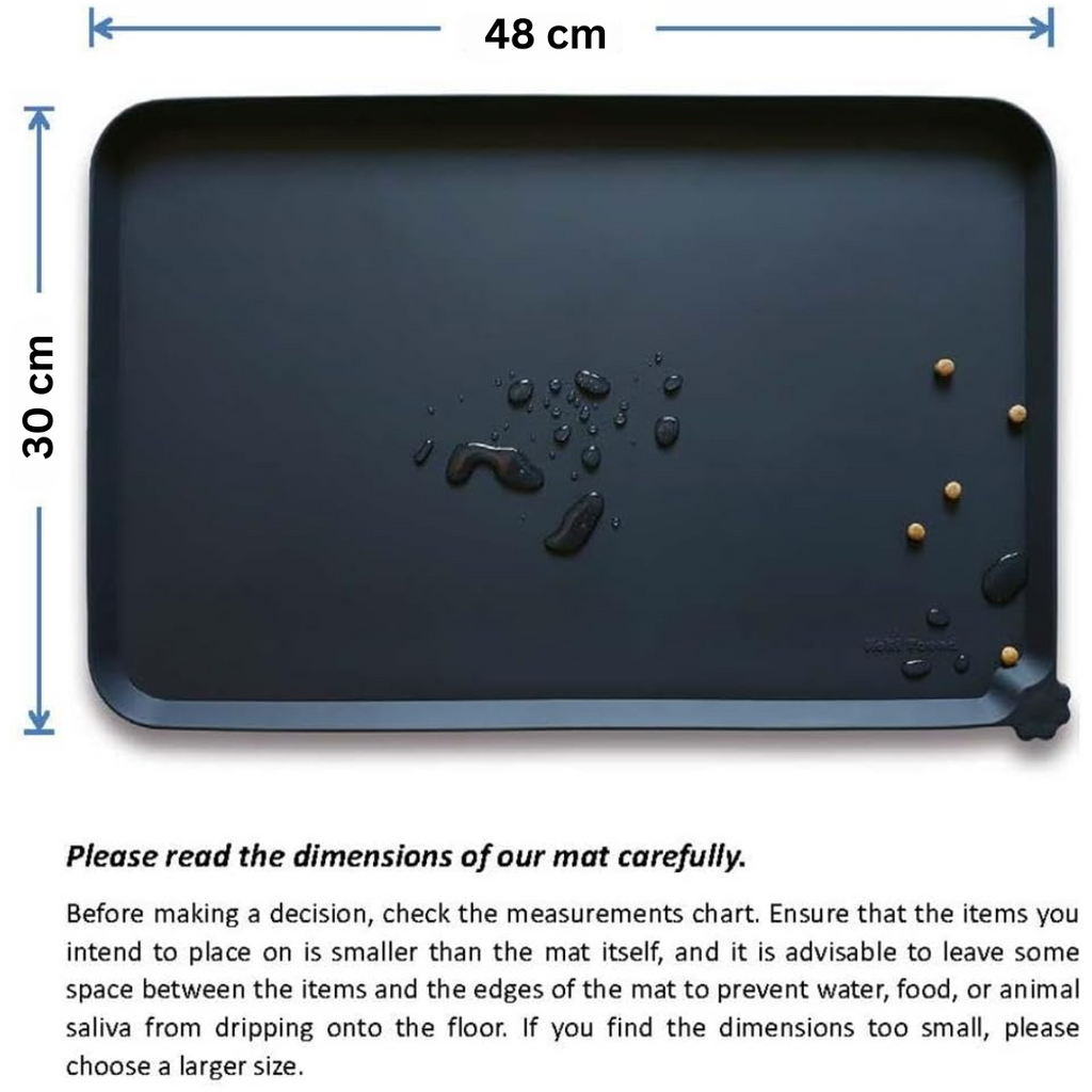 Tapis de Nourriture Étanche pour Animaux - Protégez Vos Sols Maintenant !