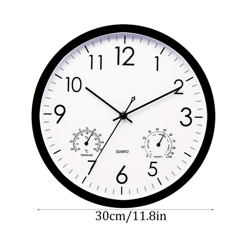 Horloge de jardin extérieure étanche avec thermomètre