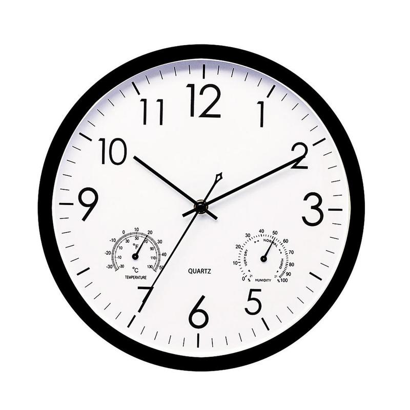 Horloge de jardin extérieure étanche avec thermomètre