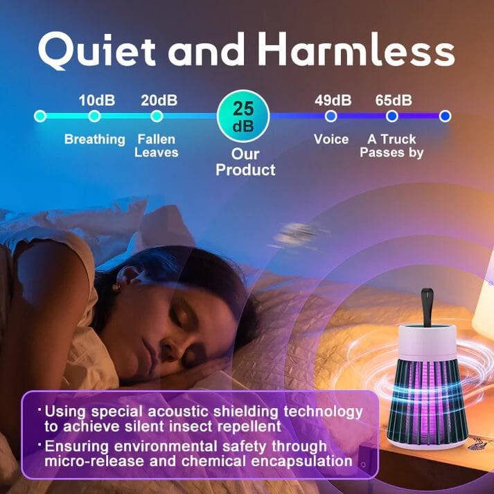🦟Lampe piège à moustiques et mouches rechargeable par USB🚫