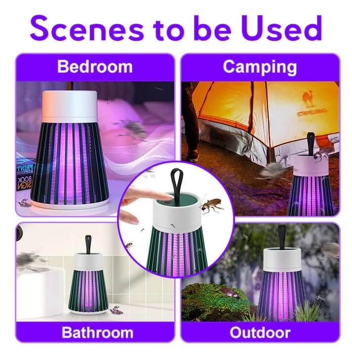 🦟Lampe piège à moustiques et mouches rechargeable par USB🚫