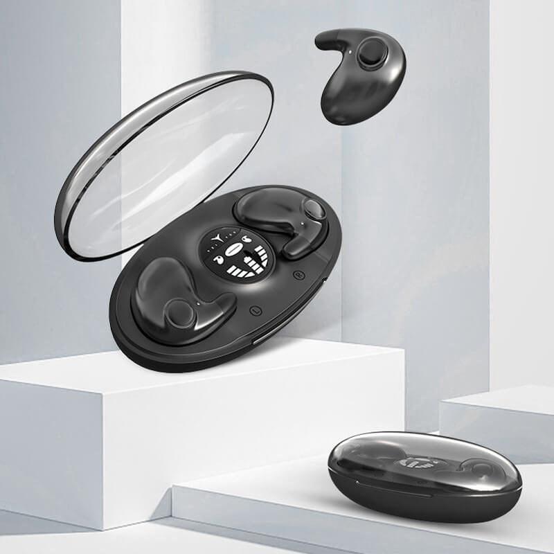 SomnioBuds Casque de sommeil | Ultra fin & Ergonomique | Réduction de bruit | Étanchéité IPX5 & Autonomie de 24h