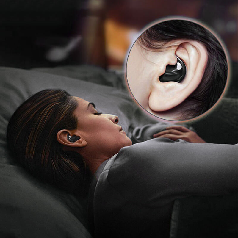 SomnioBuds Casque de sommeil | Ultra fin & Ergonomique | Réduction de bruit | Étanchéité IPX5 & Autonomie de 24h