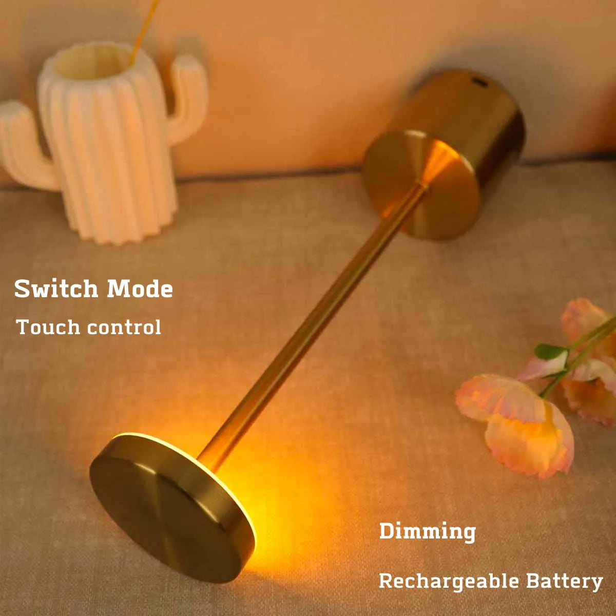 Lampe de Table LED Métallique Sans Fil - LumiMetal