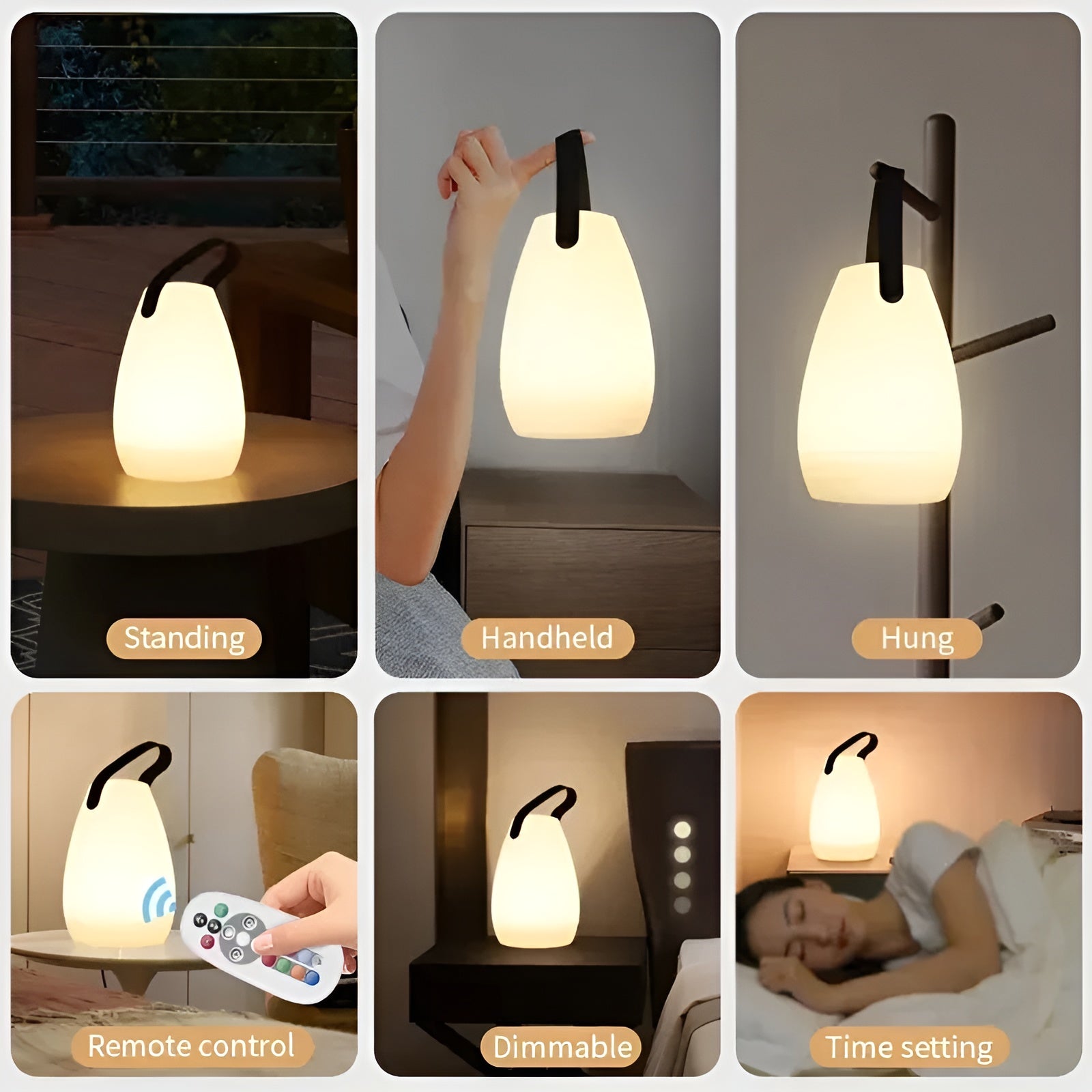 Lampe de Table LED Sans Fil Étanche pour Intérieur et Extérieur - Lumora