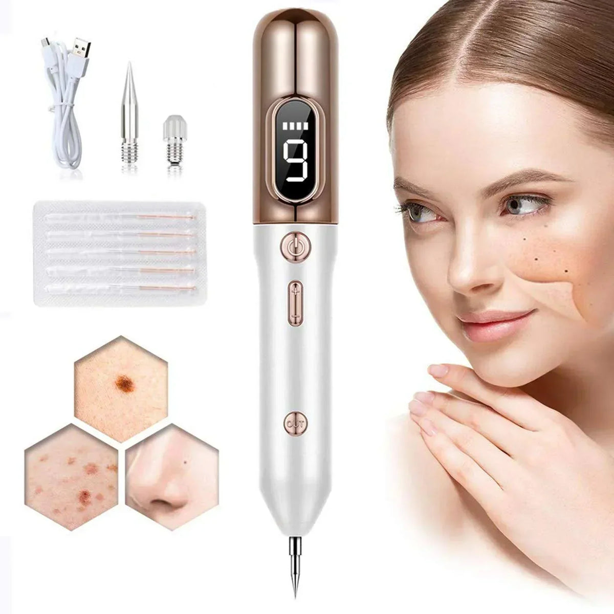 Stylo Plasma Multifonction pour Traitement de la Peau