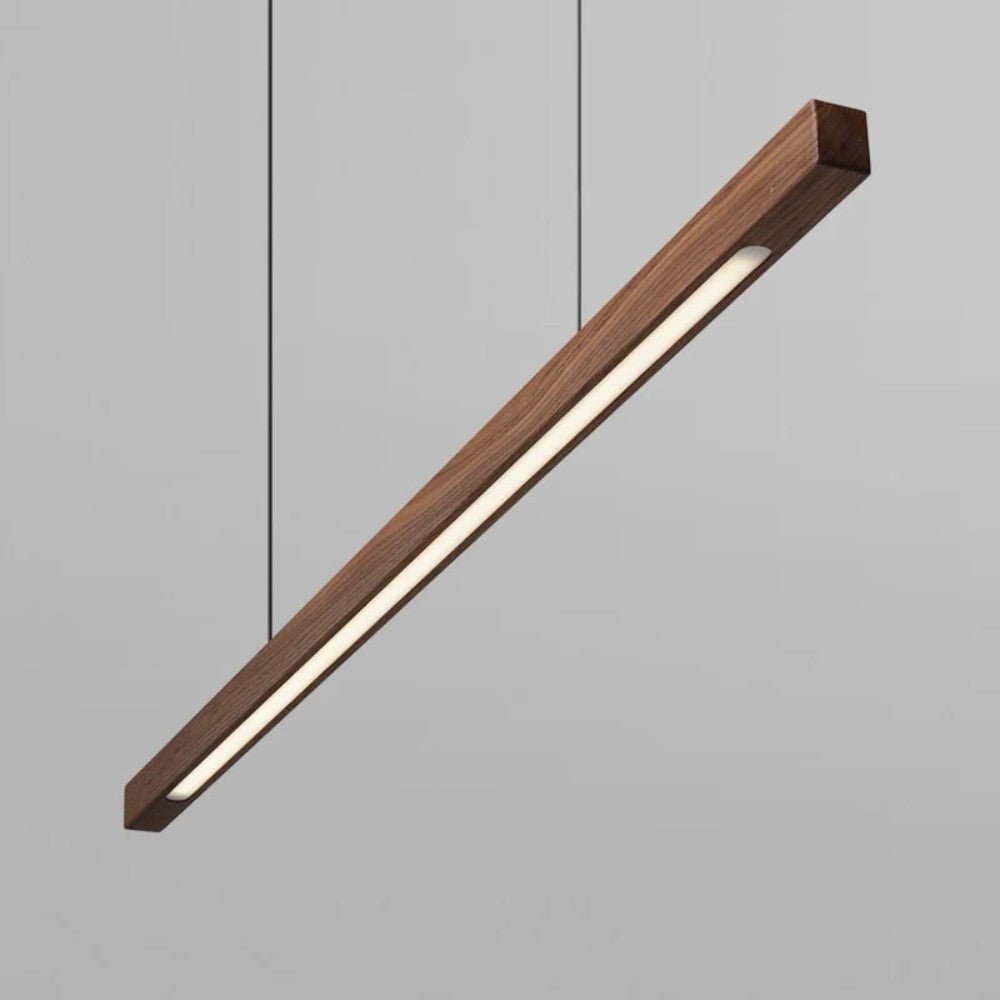 Suspension Linéaire en Bois pour Cuisine