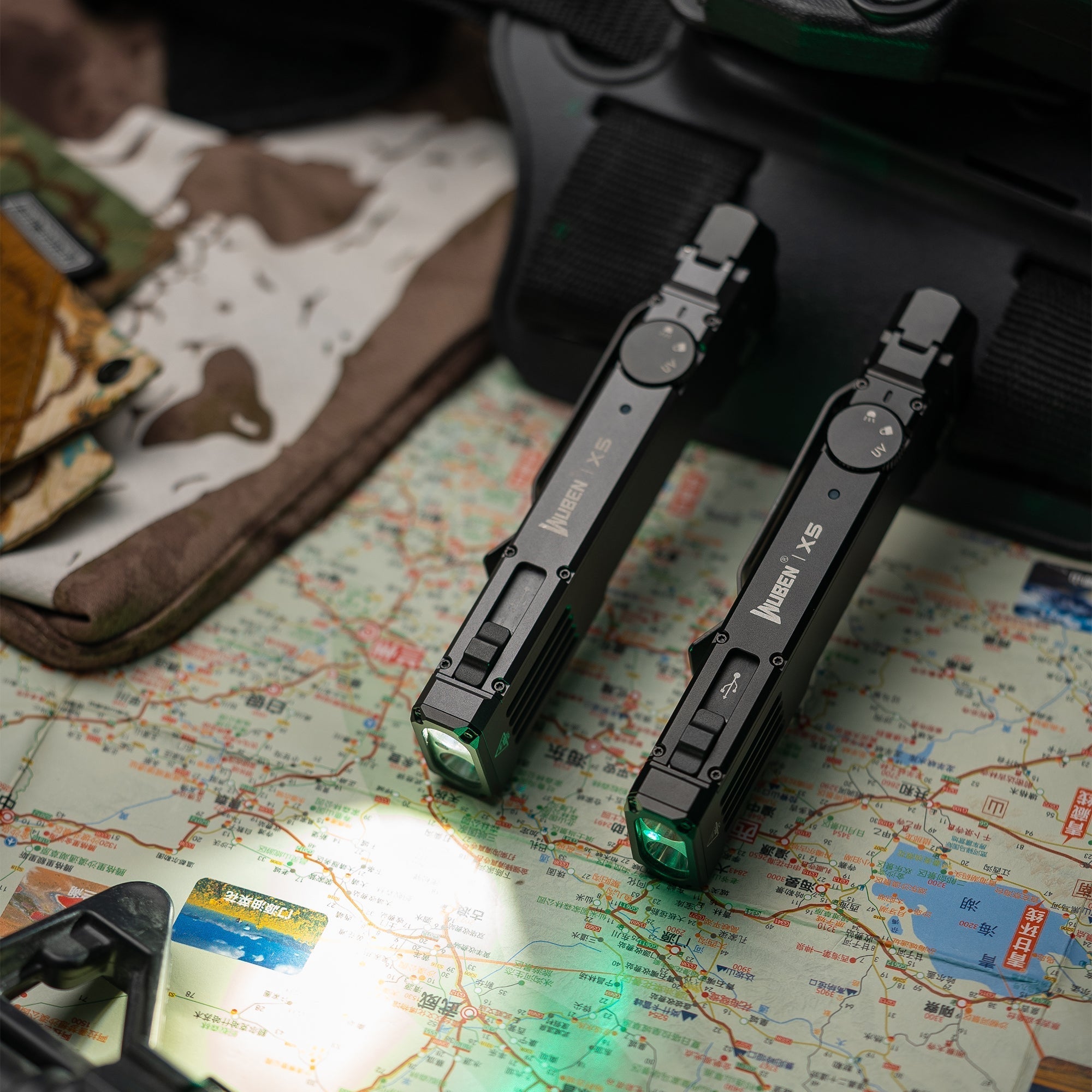 WUBEN X5 3-en-1 Lampe de poche EDC compacte 1300 Lumens