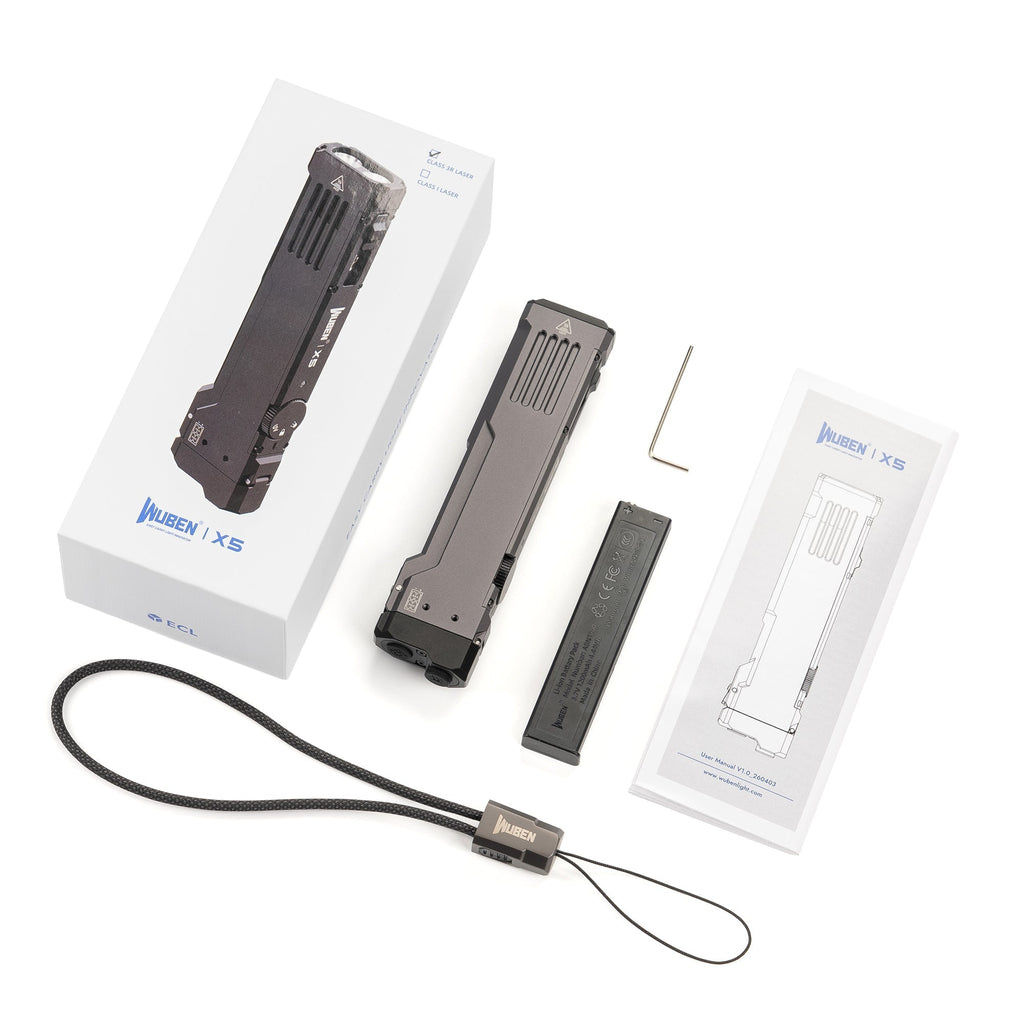 WUBEN X5 3-en-1 Lampe de poche EDC compacte 1300 Lumens