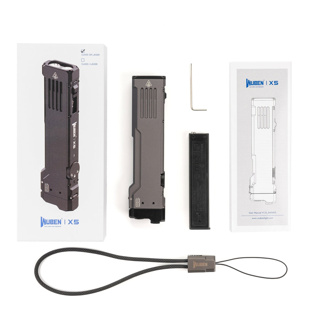 WUBEN X5 3-en-1 Lampe de poche EDC compacte 1300 Lumens