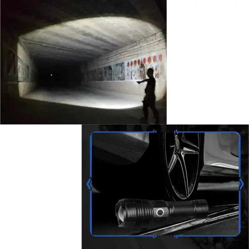 XH-P50 Lampe de Poche 90000 Lumens