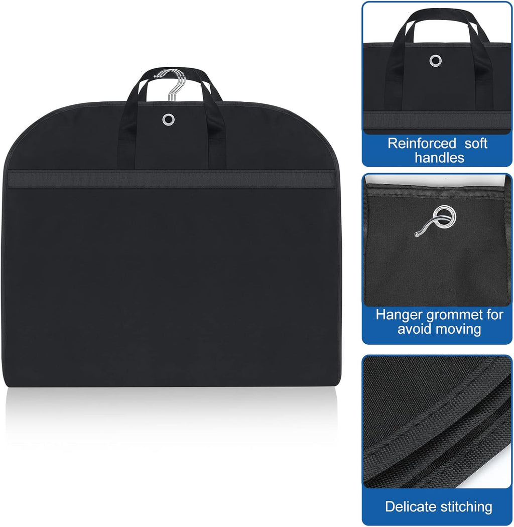 Sac à vêtements Oxford imperméable – Housse de costume avec soufflet et poches (2 pièces)