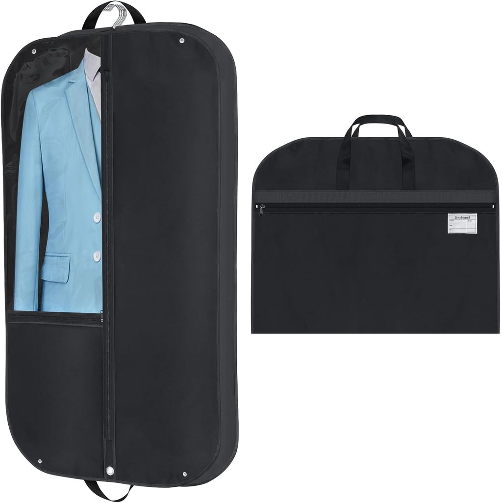 Sac à vêtements Oxford imperméable – Housse de costume avec soufflet et poches (2 pièces)