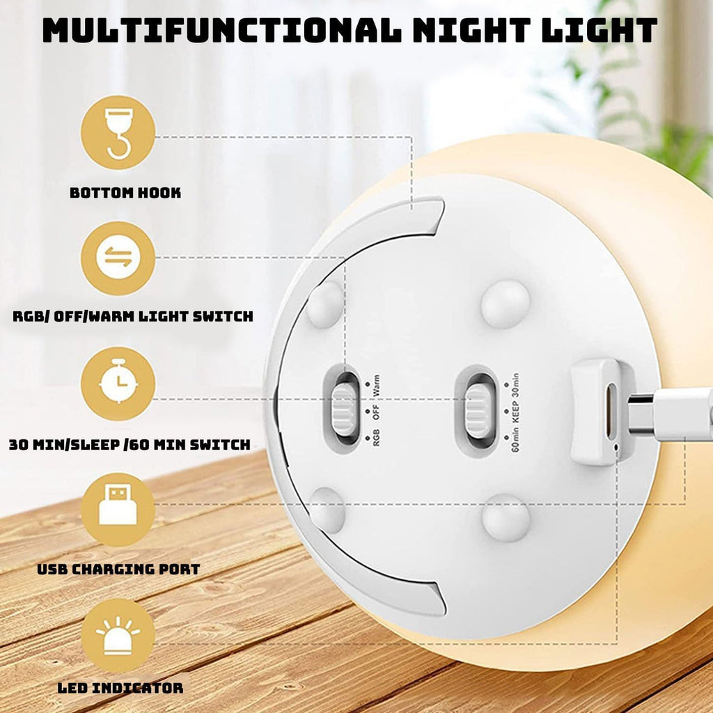 Lampe de Nuit pour Allaitement | Silicone Sans BPA | Amie des Yeux