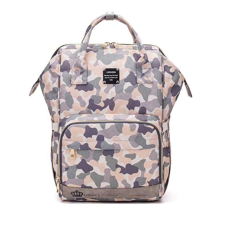 Sac à dos pour couches de grande capacité – Sac de voyage imperméable à plusieurs poches