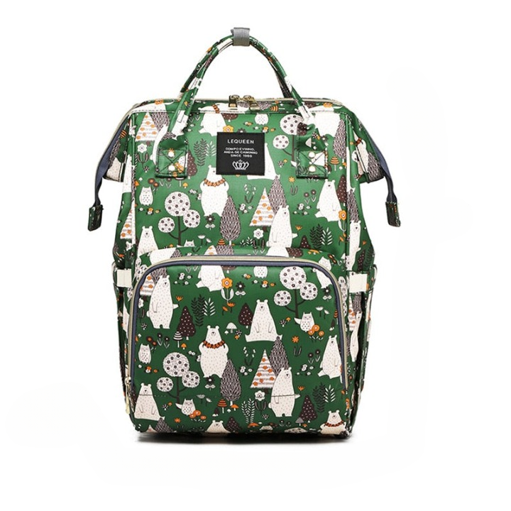 Sac à dos pour couches de grande capacité – Sac de voyage imperméable à plusieurs poches