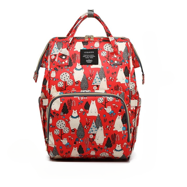 Sac à dos pour couches de grande capacité – Sac de voyage imperméable à plusieurs poches