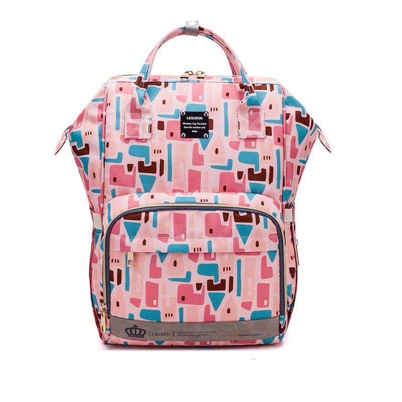 Sac à dos pour couches de grande capacité – Sac de voyage imperméable à plusieurs poches