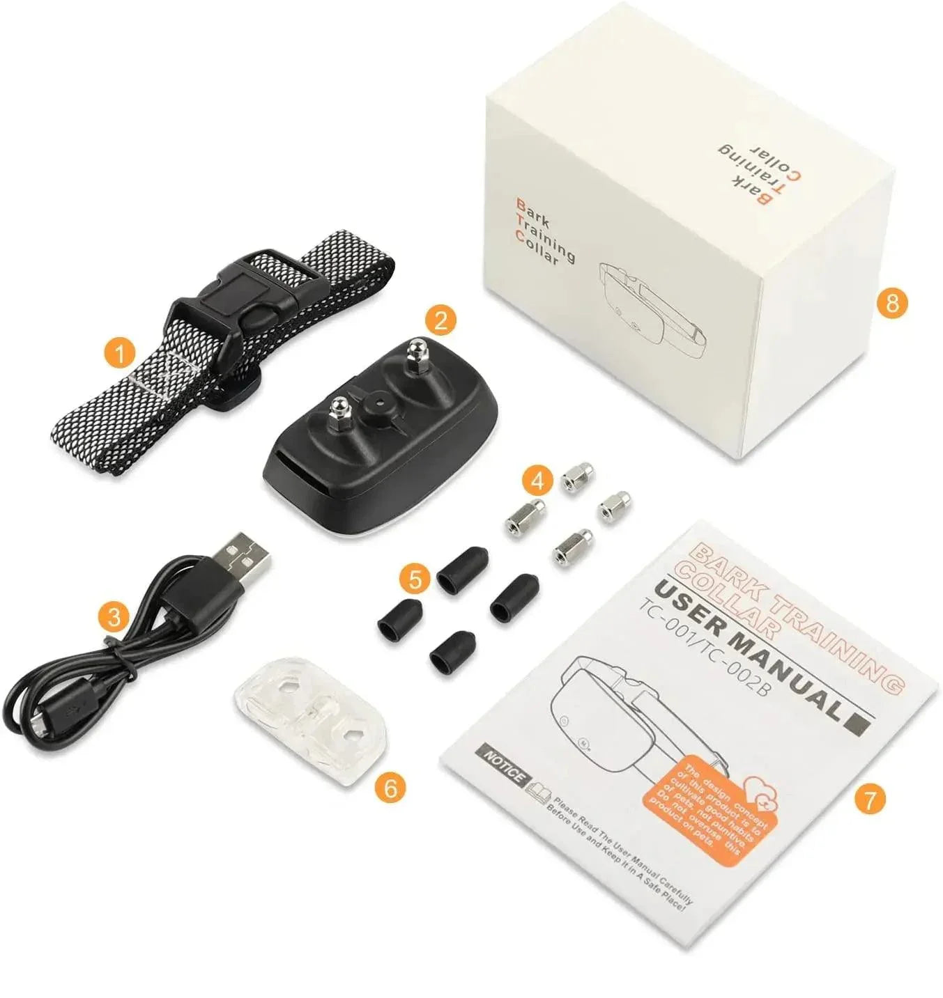 Collier Anti-Aboiement pour Chien | Rechargeable & Étanche